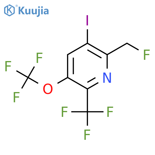 2-(Fluoromethyl)-3-iodo-5-(trifluoromethoxy)-6-(trifluoromethyl)pyridine structure