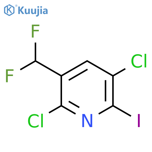 2,5-Dichloro-3-(difluoromethyl)-6-iodopyridine structure