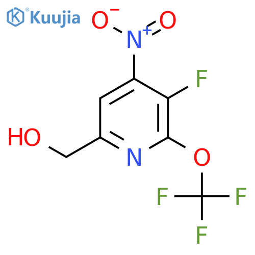 3-Fluoro-4-nitro-2-(trifluoromethoxy)pyridine-6-methanol structure