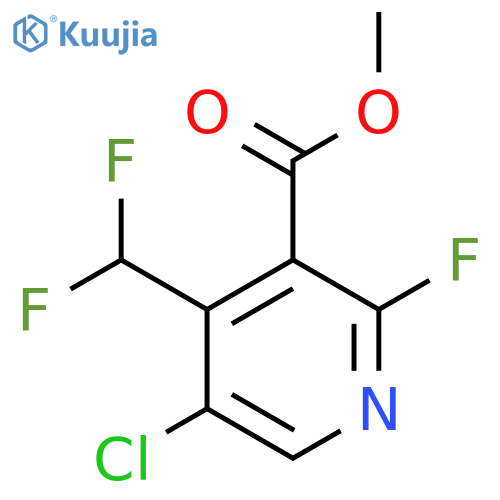 Methyl 5-chloro-4-(difluoromethyl)-2-fluoropyridine-3-carboxylate structure