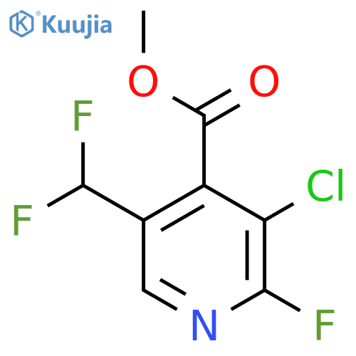 Methyl 3-chloro-5-(difluoromethyl)-2-fluoropyridine-4-carboxylate structure