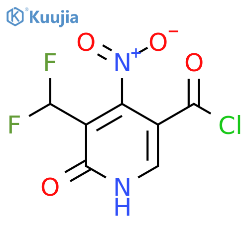 3-(Difluoromethyl)-2-hydroxy-4-nitropyridine-5-carbonyl chloride structure