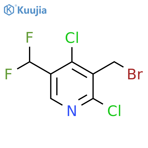 3-(Bromomethyl)-2,4-dichloro-5-(difluoromethyl)pyridine structure