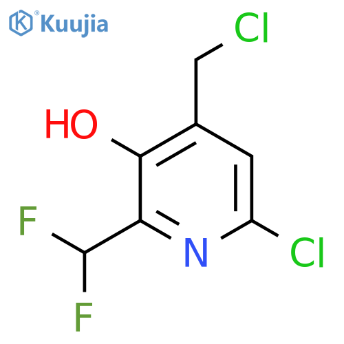 6-Chloro-4-(chloromethyl)-2-(difluoromethyl)-3-hydroxypyridine structure