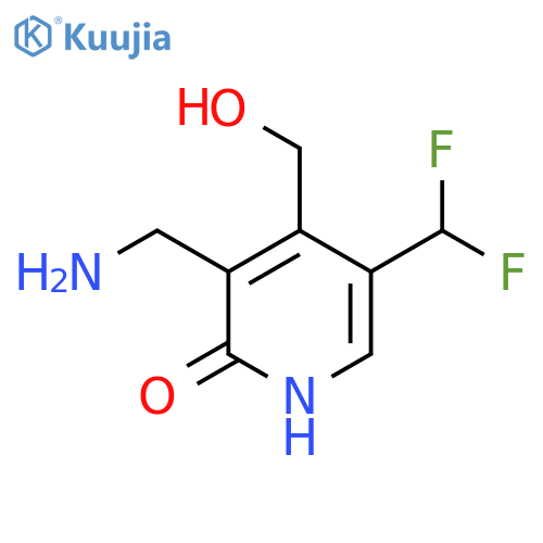 3-(Aminomethyl)-5-(difluoromethyl)-2-hydroxypyridine-4-methanol structure
