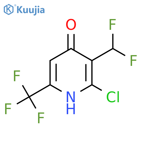 2-Chloro-3-(difluoromethyl)-4-hydroxy-6-(trifluoromethyl)pyridine structure