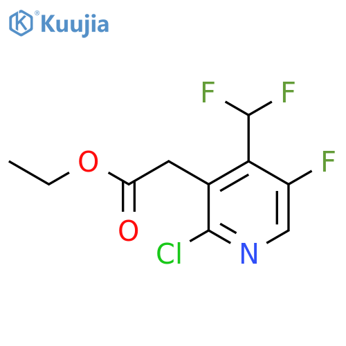 Ethyl 2-chloro-4-(difluoromethyl)-5-fluoropyridine-3-acetate structure