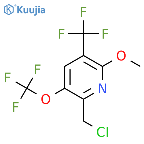 2-(Chloromethyl)-6-methoxy-3-(trifluoromethoxy)-5-(trifluoromethyl)pyridine structure