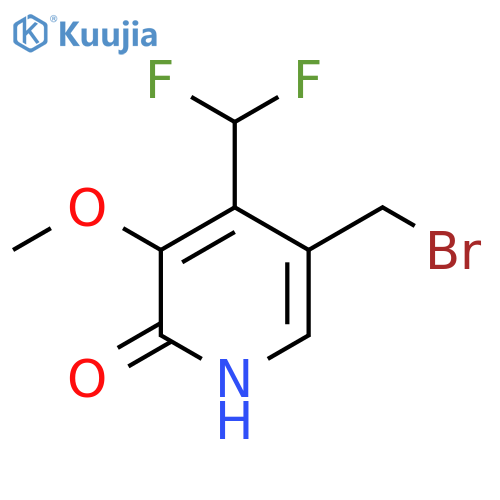 5-(Bromomethyl)-4-(difluoromethyl)-2-hydroxy-3-methoxypyridine structure