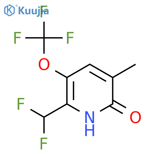 2-(Difluoromethyl)-6-hydroxy-5-methyl-3-(trifluoromethoxy)pyridine structure