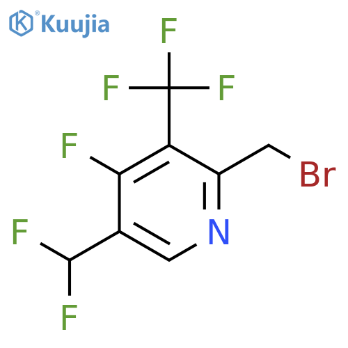 2-(Bromomethyl)-5-(difluoromethyl)-4-fluoro-3-(trifluoromethyl)pyridine structure