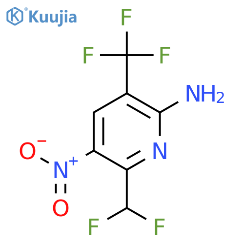 2-Amino-6-(difluoromethyl)-5-nitro-3-(trifluoromethyl)pyridine structure