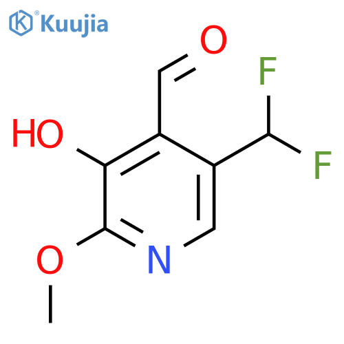 5-(Difluoromethyl)-3-hydroxy-2-methoxypyridine-4-carboxaldehyde structure
