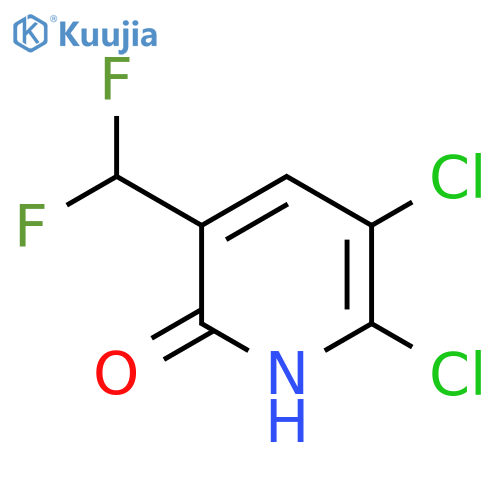5,6-Dichloro-3-(difluoromethyl)pyridin-2-ol structure