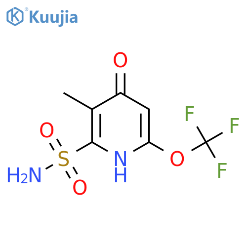 4-Hydroxy-3-methyl-6-(trifluoromethoxy)pyridine-2-sulfonamide structure
