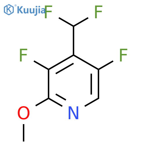 3,5-Difluoro-4-(difluoromethyl)-2-methoxypyridine structure