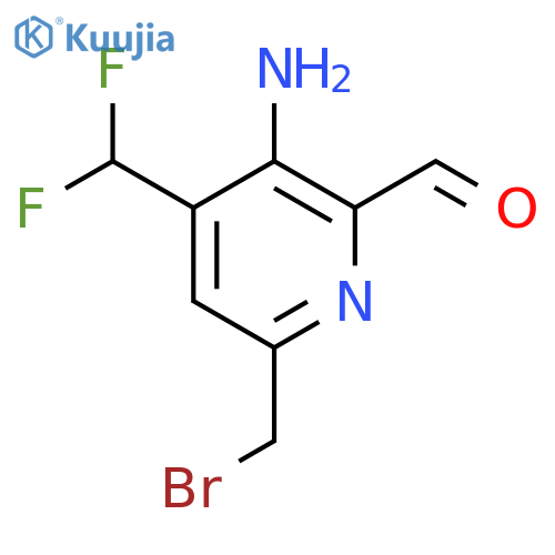 3-Amino-6-(bromomethyl)-4-(difluoromethyl)pyridine-2-carboxaldehyde structure