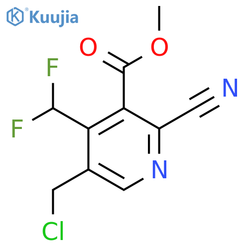 Methyl 5-(chloromethyl)-2-cyano-4-(difluoromethyl)pyridine-3-carboxylate structure