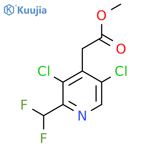 Methyl 3,5-dichloro-2-(difluoromethyl)pyridine-4-acetate structure