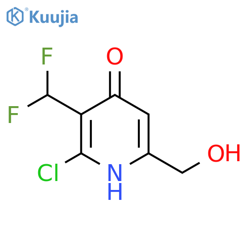 2-Chloro-3-(difluoromethyl)-4-hydroxypyridine-6-methanol structure