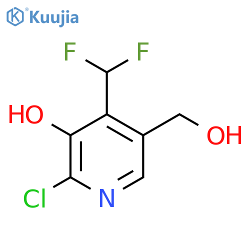 2-Chloro-4-(difluoromethyl)-3-hydroxypyridine-5-methanol structure