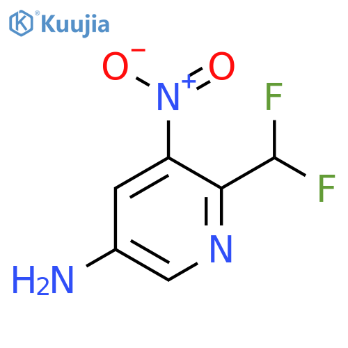5-Amino-2-(difluoromethyl)-3-nitropyridine structure