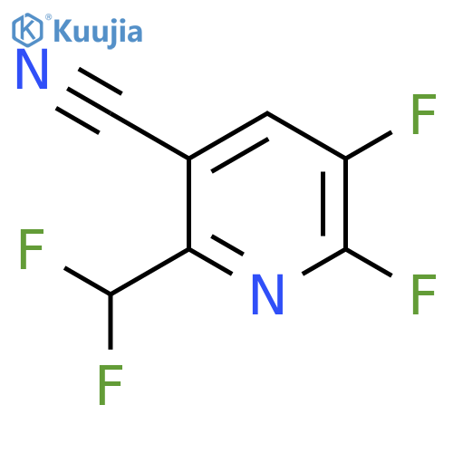 5-Cyano-2,3-difluoro-6-(difluoromethyl)pyridine structure