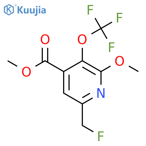 Methyl 6-(fluoromethyl)-2-methoxy-3-(trifluoromethoxy)pyridine-4-carboxylate structure