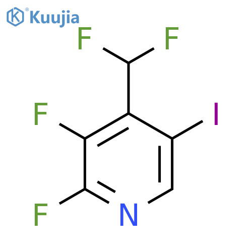 2,3-Difluoro-4-(difluoromethyl)-5-iodopyridine structure