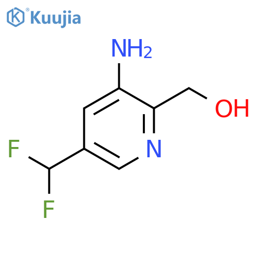 3-Amino-5-(difluoromethyl)pyridine-2-methanol structure