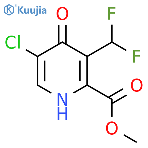 Methyl 5-chloro-3-(difluoromethyl)-4-hydroxypyridine-2-carboxylate structure