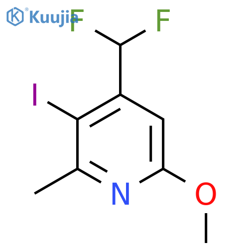 4-(Difluoromethyl)-3-iodo-6-methoxy-2-methylpyridine structure