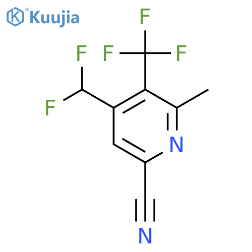 6-Cyano-4-(difluoromethyl)-2-methyl-3-(trifluoromethyl)pyridine structure
