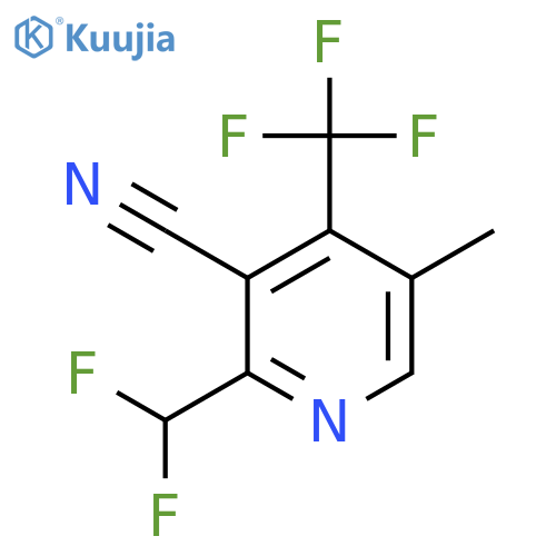3-Cyano-2-(difluoromethyl)-5-methyl-4-(trifluoromethyl)pyridine structure