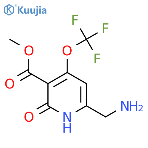 Methyl 6-(aminomethyl)-2-hydroxy-4-(trifluoromethoxy)pyridine-3-carboxylate structure