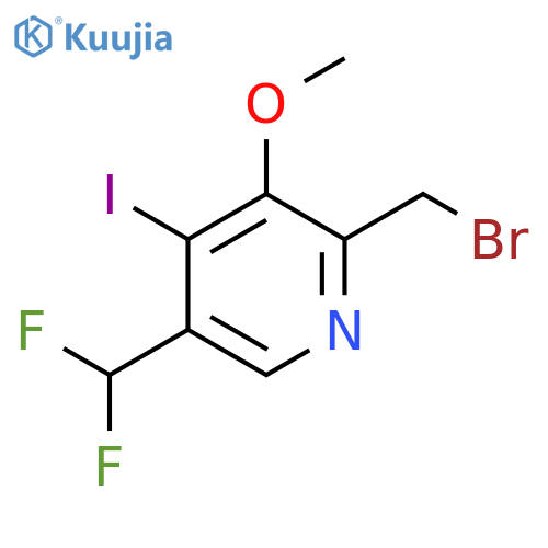 2-(Bromomethyl)-5-(difluoromethyl)-4-iodo-3-methoxypyridine structure