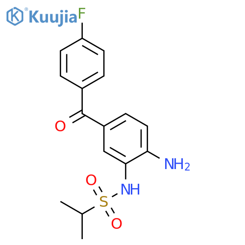 2-Propanesulfonamide, N-[2-amino-5-(4-fluorobenzoyl)phenyl]- structure