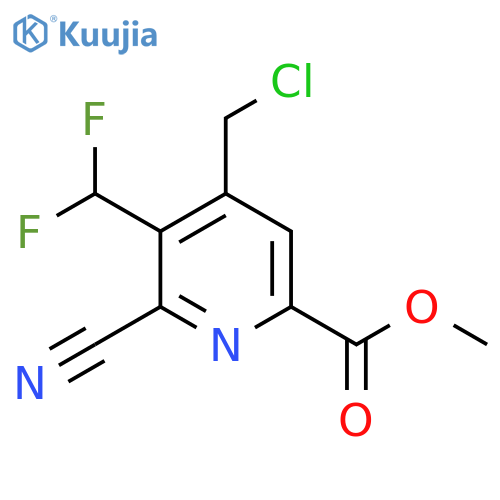Methyl 4-(chloromethyl)-2-cyano-3-(difluoromethyl)pyridine-6-carboxylate structure