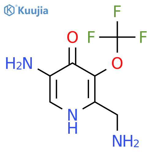 5-Amino-2-(aminomethyl)-4-hydroxy-3-(trifluoromethoxy)pyridine structure
