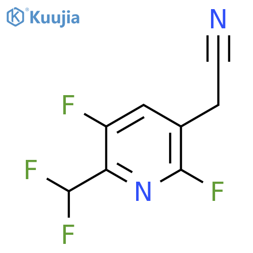 3,6-Difluoro-2-(difluoromethyl)pyridine-5-acetonitrile structure