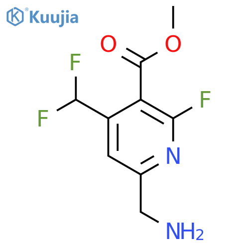 Methyl 6-(aminomethyl)-4-(difluoromethyl)-2-fluoropyridine-3-carboxylate structure
