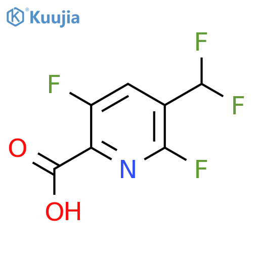 2,5-Difluoro-3-(difluoromethyl)pyridine-6-carboxylic acid structure