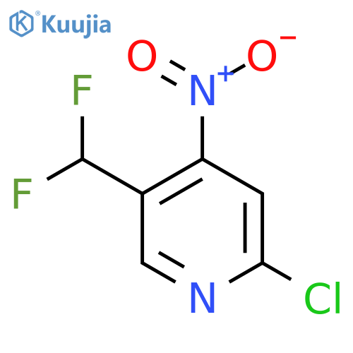 2-Chloro-5-(difluoromethyl)-4-nitropyridine structure