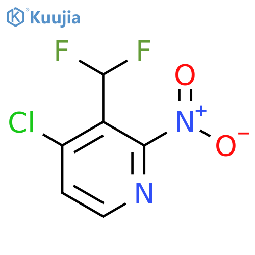 4-Chloro-3-(difluoromethyl)-2-nitropyridine structure
