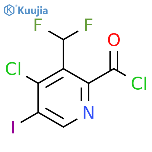 4-Chloro-3-(difluoromethyl)-5-iodopyridine-2-carbonyl chloride structure