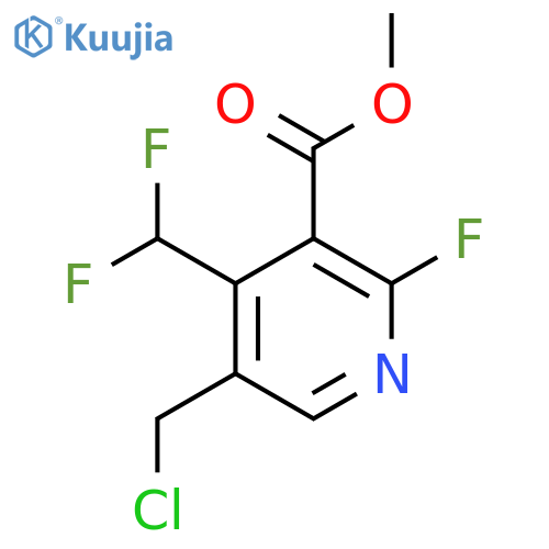 Methyl 5-(chloromethyl)-4-(difluoromethyl)-2-fluoropyridine-3-carboxylate structure