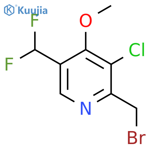 2-(Bromomethyl)-3-chloro-5-(difluoromethyl)-4-methoxypyridine structure