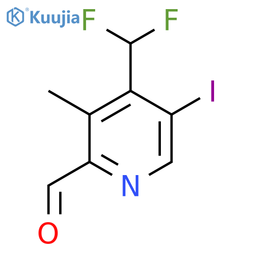 4-(Difluoromethyl)-5-iodo-3-methylpyridine-2-carboxaldehyde structure