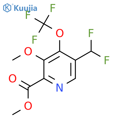Methyl 5-(difluoromethyl)-3-methoxy-4-(trifluoromethoxy)pyridine-2-carboxylate structure