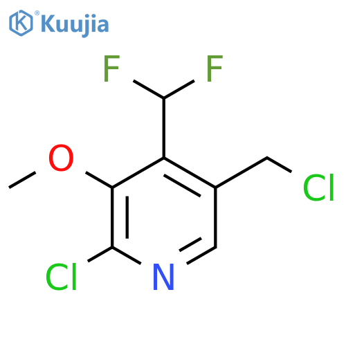 2-Chloro-5-(chloromethyl)-4-(difluoromethyl)-3-methoxypyridine structure